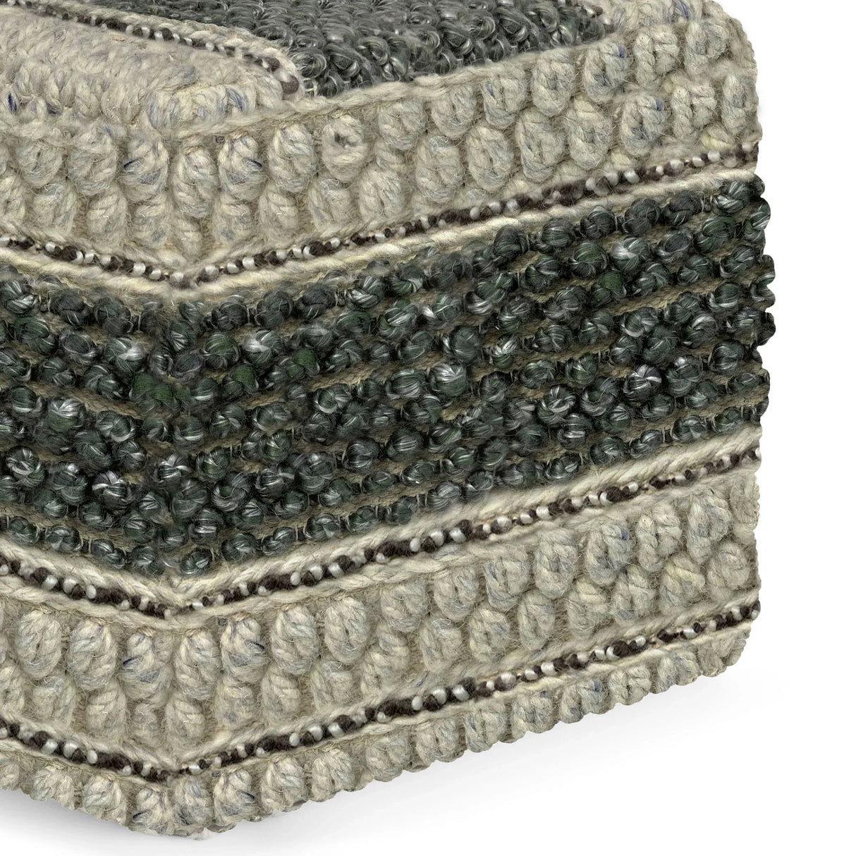 Grady - Handcrafted Square Pouf - Furniture Home Direct