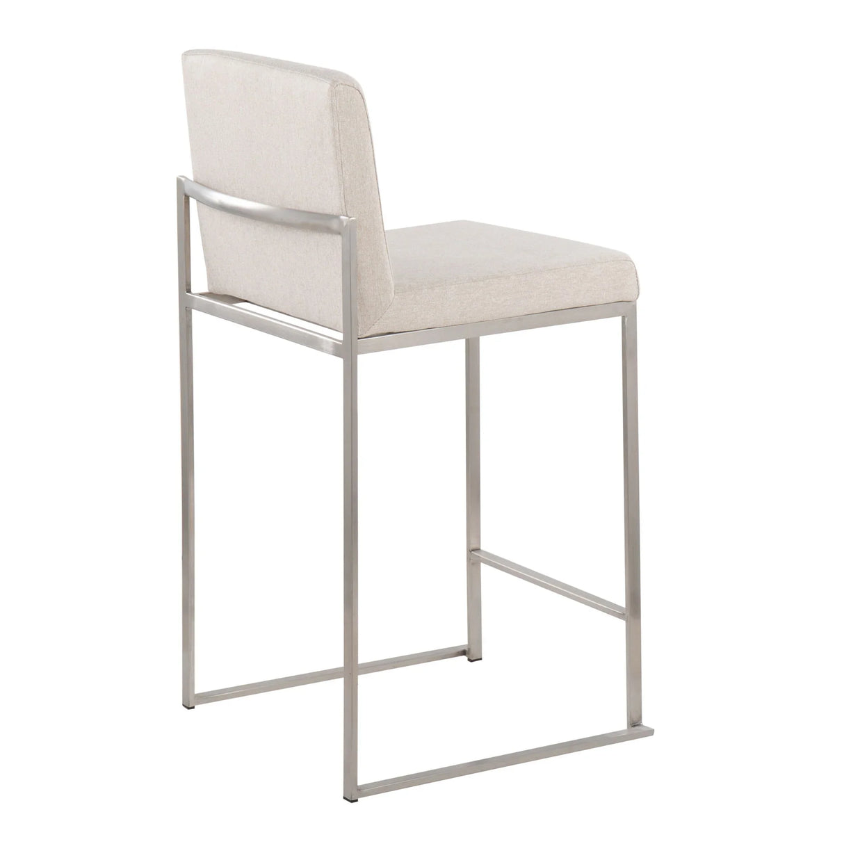 Fuji - Contemporary High Back Counter Stool, Functional Design - Furniture Home Direct