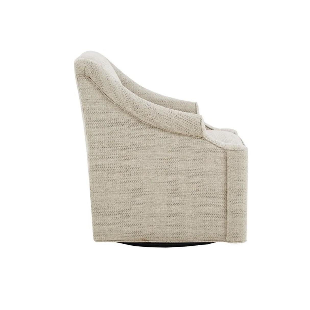 Justin - Swivel Glider Chair With 360 Degree Rotation - Tan - Furniture Home Direct