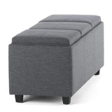 Avalon - Upholstered Storage Ottoman - Furniture Home Direct