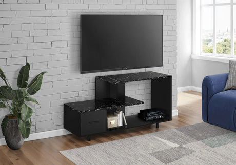 TV Stand, Console, Media Entertainment Center, Storage Drawer, Contemporary - Furniture Home Direct