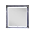 Moon - Smooth Mirror With LED - White - Furniture Home Direct