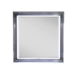 Moon - Smooth Mirror With LED - White - Furniture Home Direct
