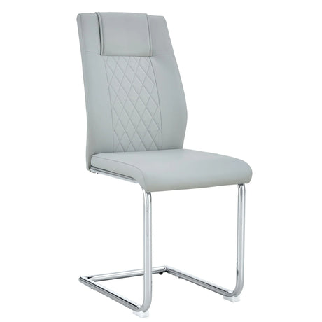 Modern Dining Chairs With Padded Seat, Metal Legs - Furniture Home Direct