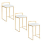 Fuji - Contemporary / Glam Design Counter Stool (Set of 2) - Furniture Home Direct