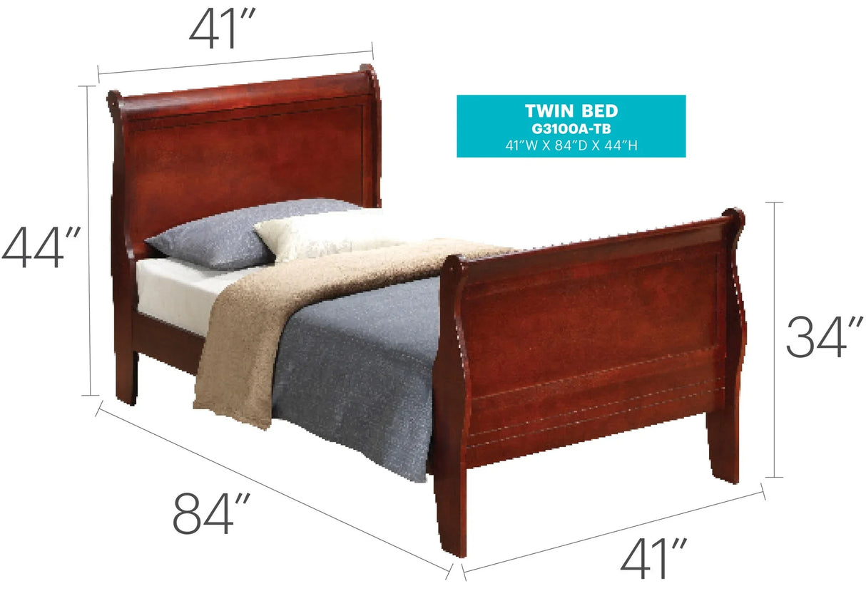 Panel Sleigh Bed - Furniture Home Direct