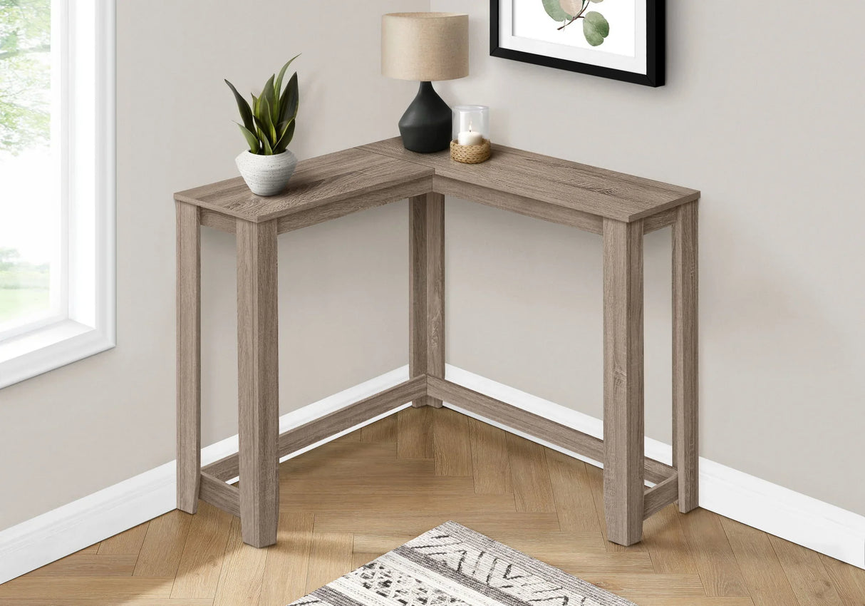 Corner Accent Console Table For Entryway, Unique Design Contemporary & Modern - Furniture Home Direct