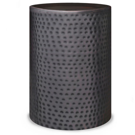 Corbin - Hammered Metal Side Table - Furniture Home Direct