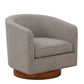Miramar - Swivel Barrel Chair With Wooden Base - Furniture Home Direct