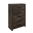 Monica - Chest With Spacious Drawers Bar Handles - Dark Oak - Furniture Home Direct