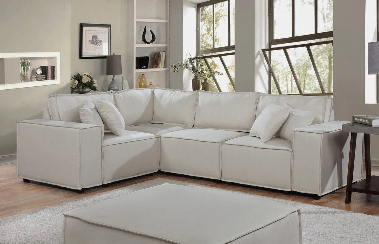 Melrose - Modular Sectional Sofa With Ottoman - Furniture Home Direct