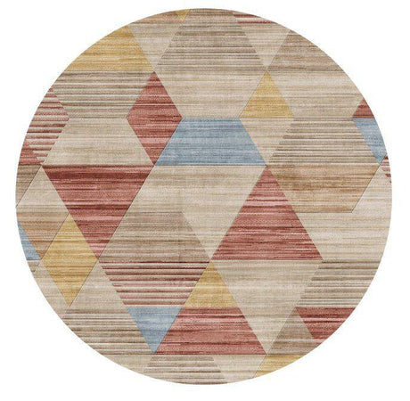 Rabbit - Washable Non - Slip Round Rug - Ivory Multi - Furniture Home Direct