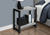 Accent Side Table, Narrow, Small, 2 Tier, Contemporary And Modern - Furniture Home Direct