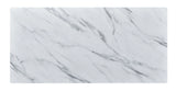 Landon - Coffee Table With Glass Marble Texture Top And Bent Wood Design - Furniture Home Direct