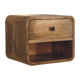 Mini Floating Open Bedside - Oak - Furniture Home Direct