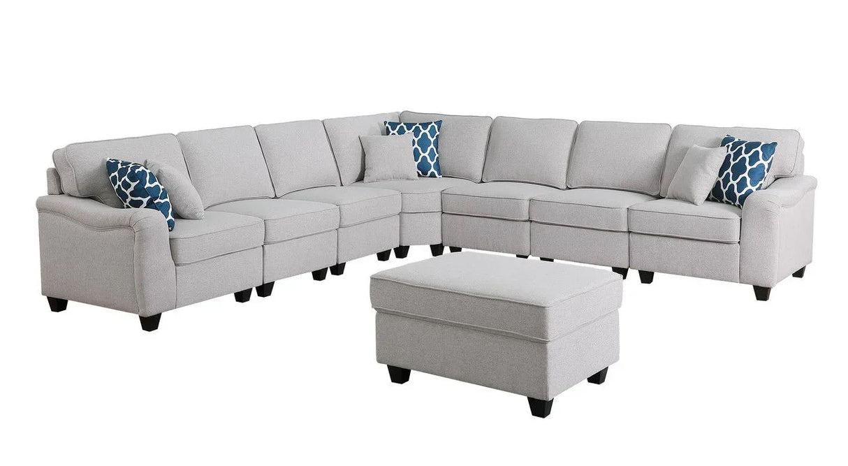 Leo - Comfor Modular Sofa And Ottoman - Furniture Home Direct