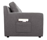 Sectional Sofa L Shaped Right Facing Plush Linen Gray - Furniture Home Direct