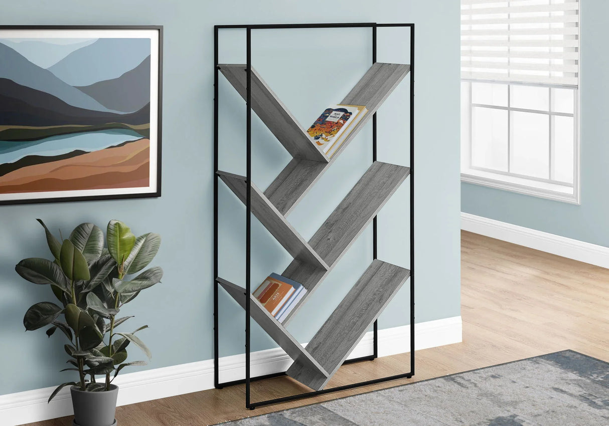 Bookshelf, Bookcase, Etagere, 3 Tier, Office, Contemporary & Modern - Furniture Home Direct