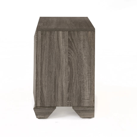 Lyndon - Weathered Grain Nightstand - Gray - Furniture Home Direct