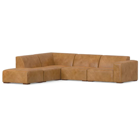 Rex - Handcrafted Sectional Sofa And Ottoman - Furniture Home Direct