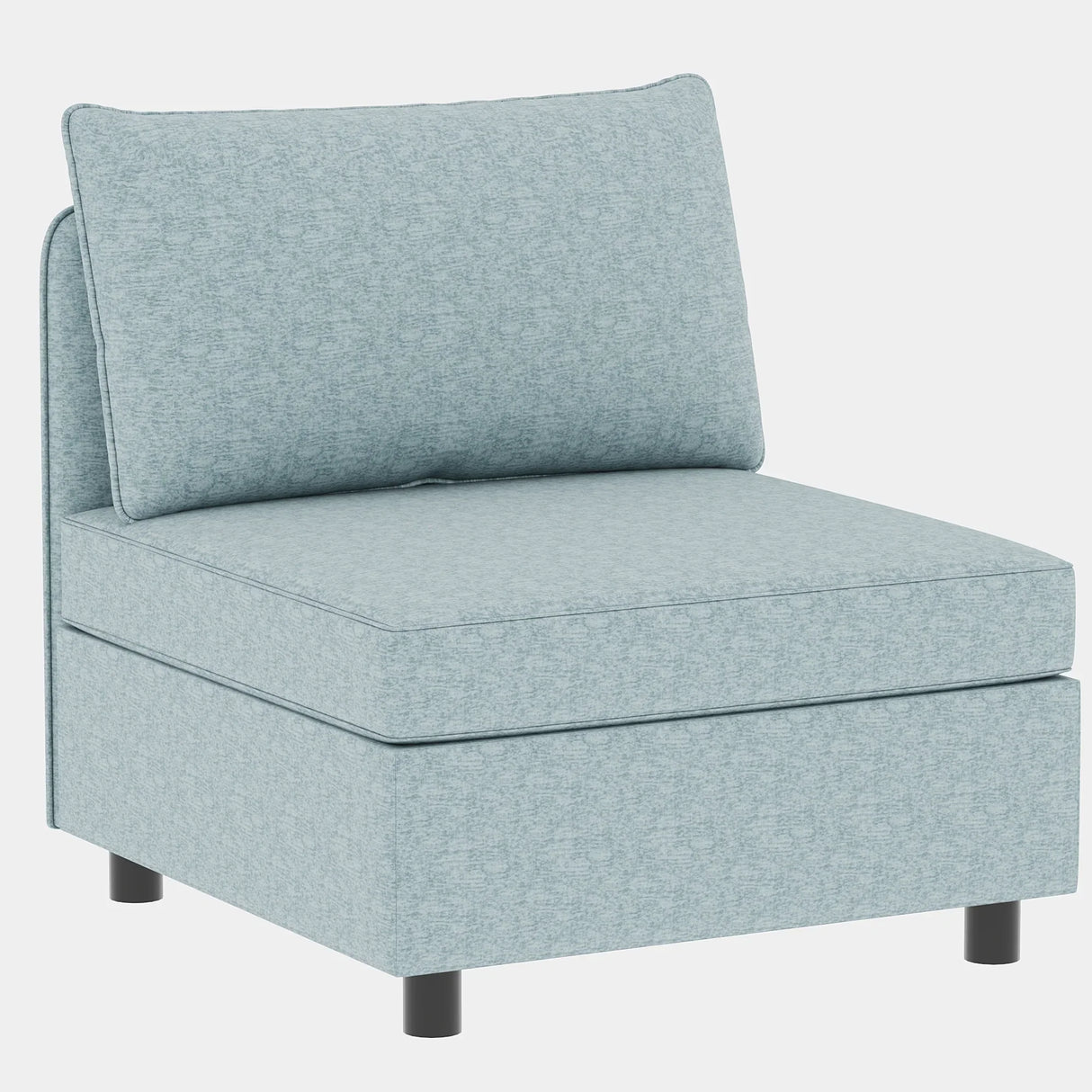 3 Piece Modular Living Room Set With Sofa, love seat and Chair, Sea Foam - Furniture Home Direct