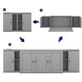 Murphy Bed With Shelves, Cabinets And USB Ports - Furniture Home Direct