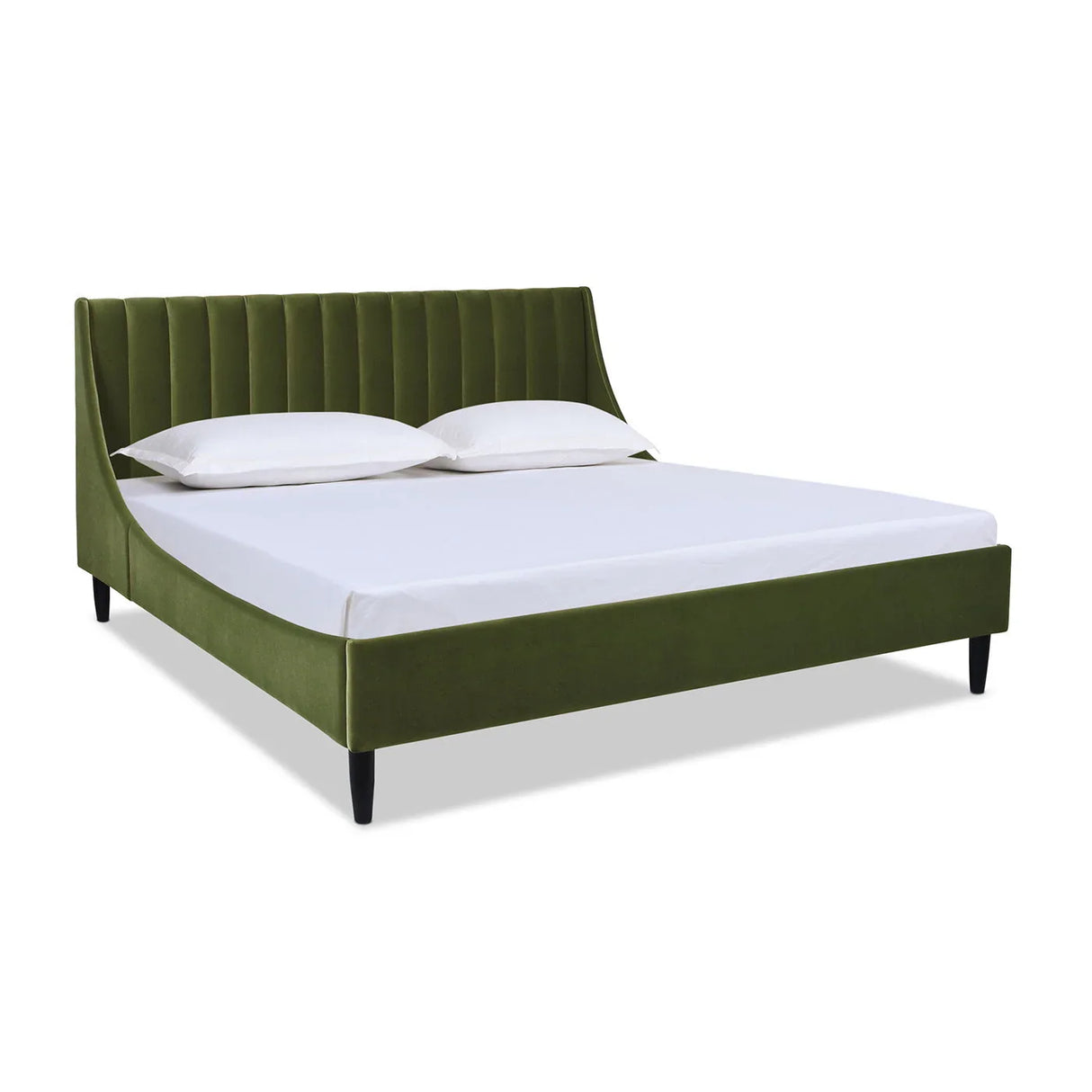 Aspen - Vertical Tufted Modern Headboard Platform Bed Set - Furniture Home Direct