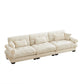 Modern Oversize Sofa With Cloud Like Comfort, Featuring Waist And Throw Pillows - Furniture Home Direct