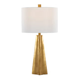 Pompeii - Contemporary Table Lamp - Gold / White - Furniture Home Direct