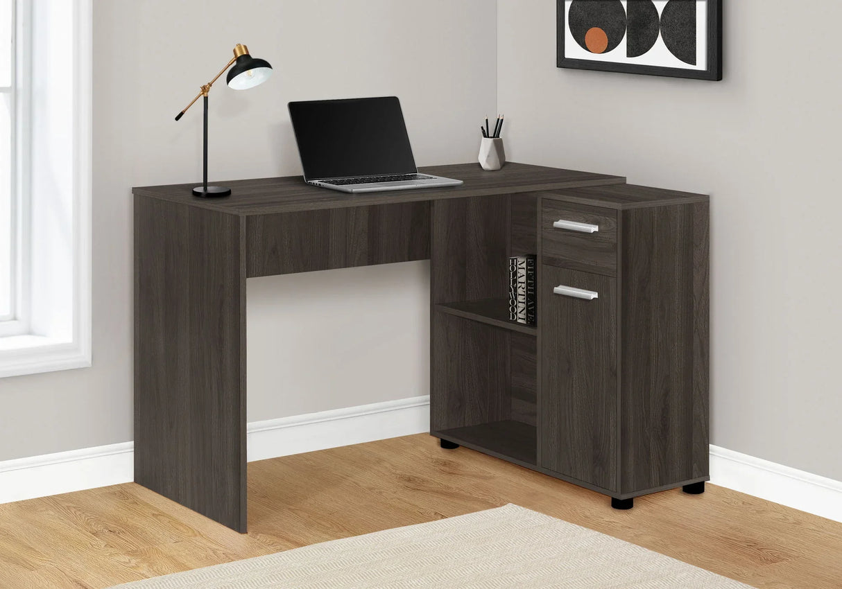 Computer Desk, Home Office, Corner, Storage Drawers, L Shape, Contemporary & Modern - Furniture Home Direct