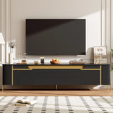 TV Stand For TVs Up To 80" With 4 Drawers And 2 Spacious Cabinets - Furniture Home Direct
