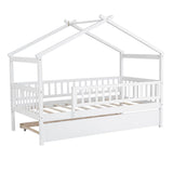 Creativity House Bed With Twin Size Trundle - Furniture Home Direct
