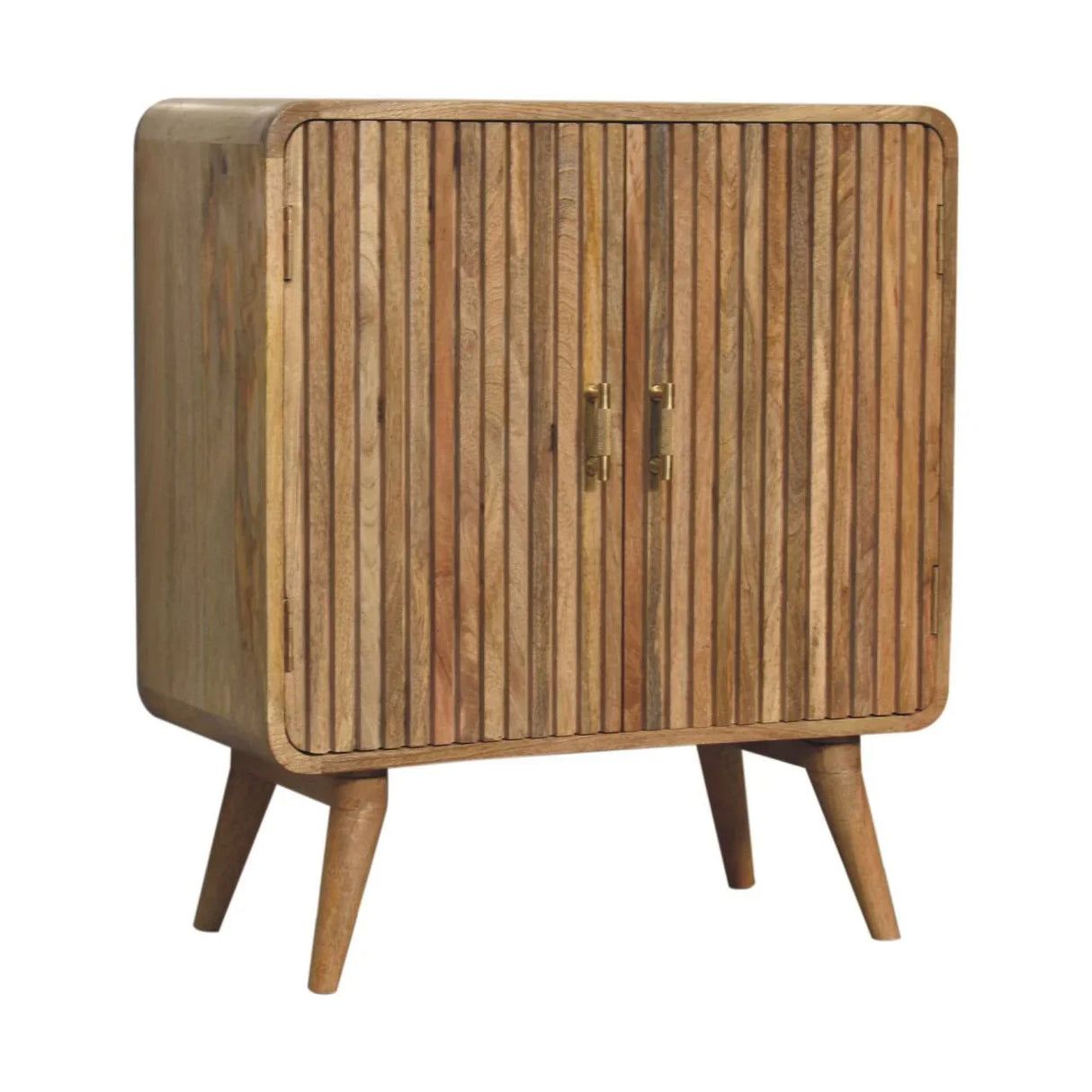 T Bar Ridged Cabinet - Brown - Furniture Home Direct