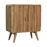 T Bar Ridged Cabinet - Brown - Furniture Home Direct