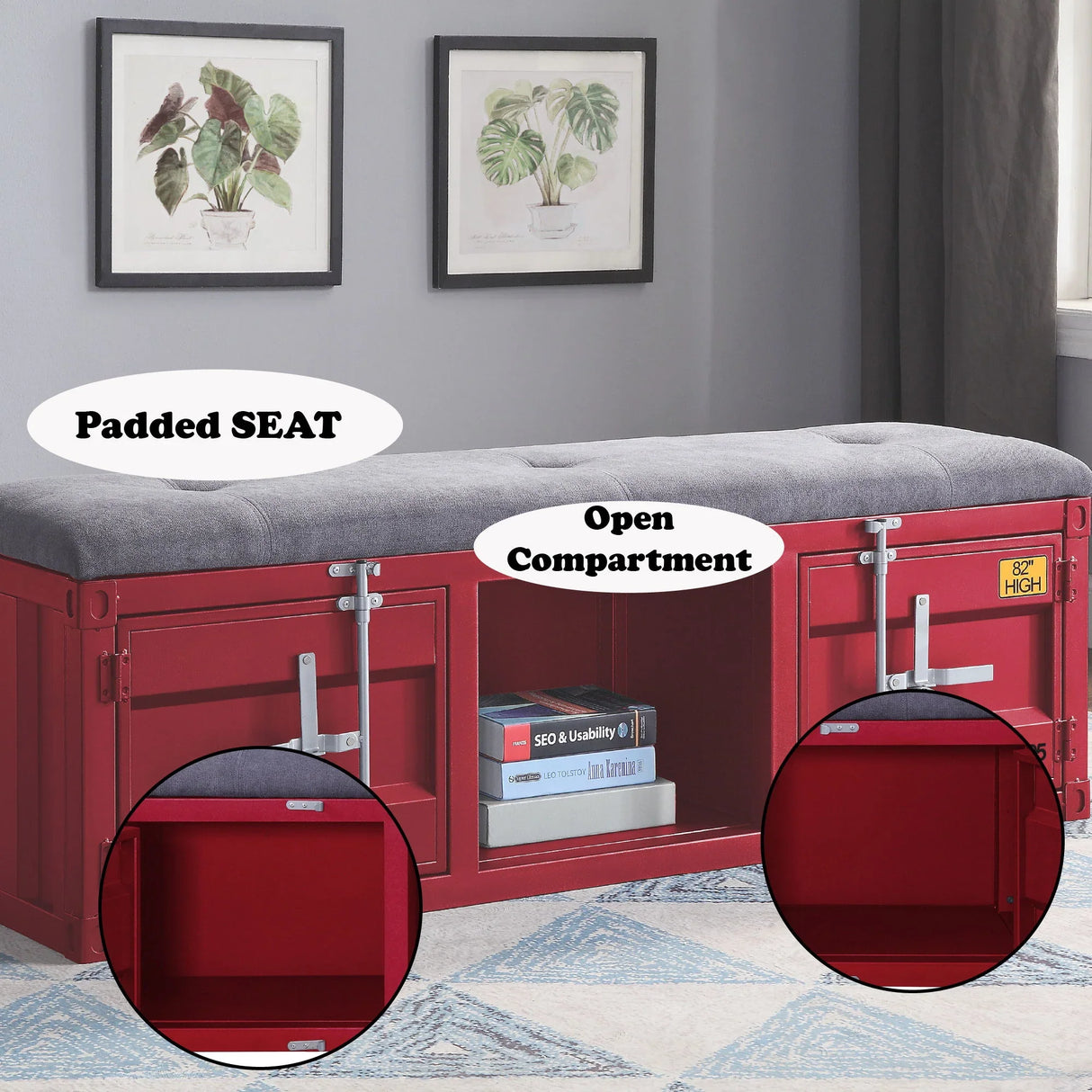 Cargo - Bench With Storage - Furniture Home Direct