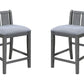 Graham - 20" Upholstered Seat Counter Height Chair (Set of 2) - Furniture Home Direct