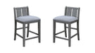 Graham - 20" Upholstered Seat Counter Height Chair (Set of 2) - Furniture Home Direct