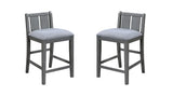 Graham - 20" Upholstered Seat Counter Height Chair (Set of 2) - Furniture Home Direct
