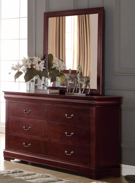 Louis Philippe - Bedroom Dresser, Sleek Design - Furniture Home Direct