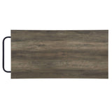 Lona - Kitchen Island - Rustic Oak / Black - Furniture Home Direct