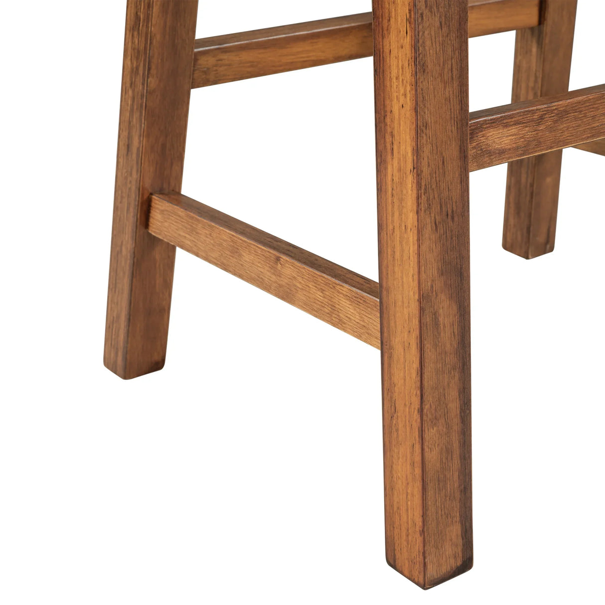Kitchen Island Set With Stools 45 Inch Top Walnut Off White - Furniture Home Direct