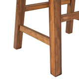 Kitchen Island Set With Stools 45 Inch Top Walnut Off White - Furniture Home Direct