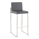 Fuji - Contemporary And Modern Elegance High Back Barstool - Furniture Home Direct
