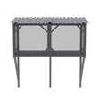Premium Cat Window Box With Bug Proof Net For Large Indoor Cats Spruce Wood & Polyester - Antique Gray - Furniture Home Direct