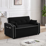 Sofa Bed, 3 In 1 Convertible Sofa Chair Bed, Adjustable Backrest Chair, Chaise Lounge With USB Ports, Cup Holder, Side Pocket - Furniture Home Direct
