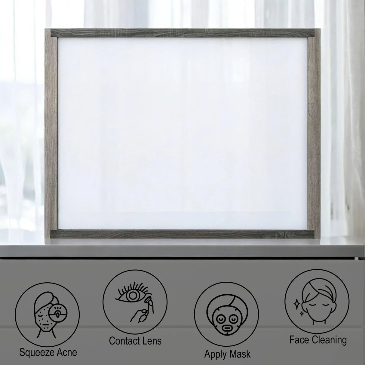 Jehoram - Mirror - Gray - Furniture Home Direct