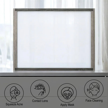 Jehoram - Mirror - Gray - Furniture Home Direct