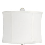 Diamond - Torch Contemporary Crystal Table Lamp (Set of 2) - Clear / Off White / Polished Nickel - Furniture Home Direct
