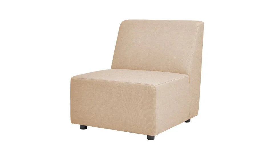 Cleo - Modular Upholstered Deep Seating Patio Armless Chair Axroma Olefin - Furniture Home Direct