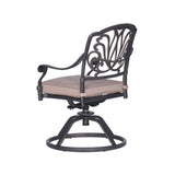 Square 8 Person 64" Long Aluminum Dining Set With Cushions - Furniture Home Direct